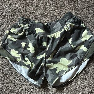 lululemon athletica Green and Black Athletic Shorts